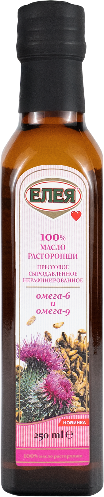 Масло расторопши «ЕЛЕЯ» холодного отжима нерафинированное,